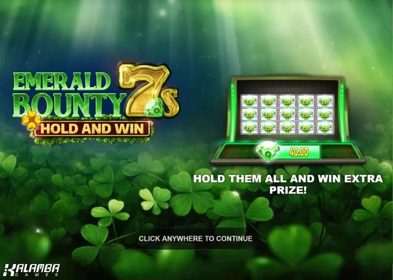  Emerald Bounty 7s Hold and Win Slots Kalamba Games Multiplier Reel