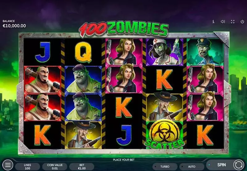 100 Zombies Slots Endorphina Free Spins