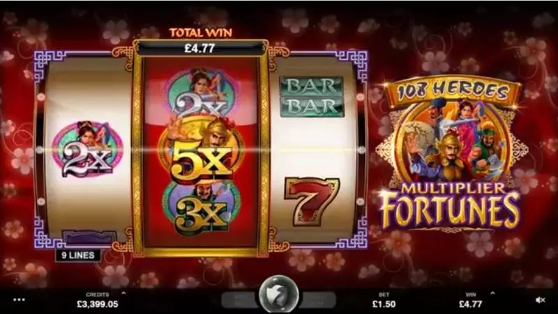108 Heroes Multiplier Fortune Slots Microgaming Re-Spin