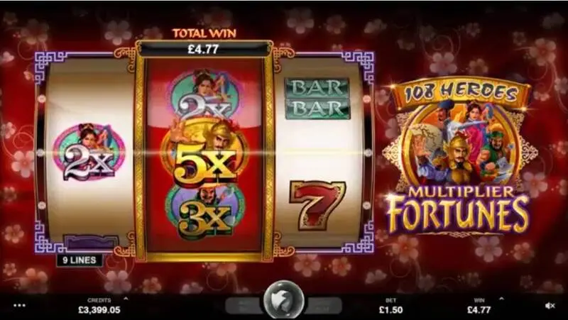108 Heroes Multiplier Fortune Slots MicrogamingTriple Edge Studios Re-Spin