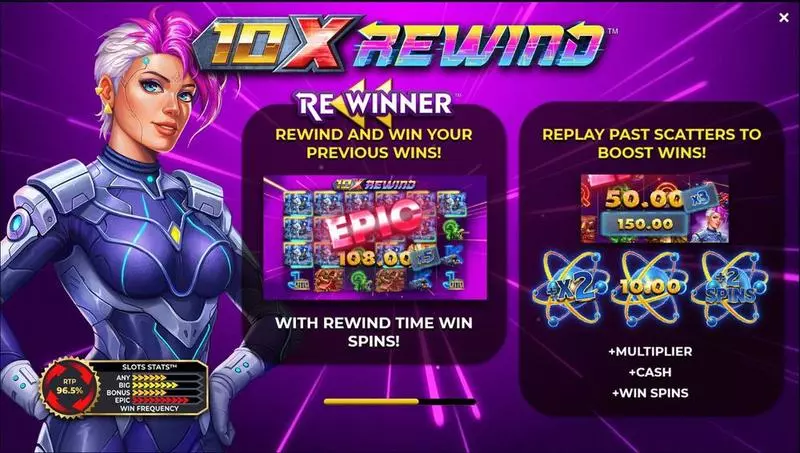 10x Rewind Slots 4ThePlayer Free Spins