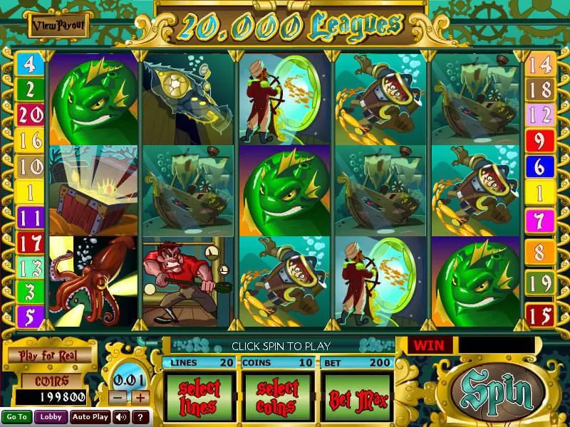 20 000 Leagues Slots Wizard Gaming 