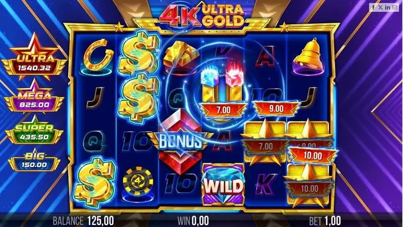 4K Ultra Gold Slots 4ThePlayer Free Spins