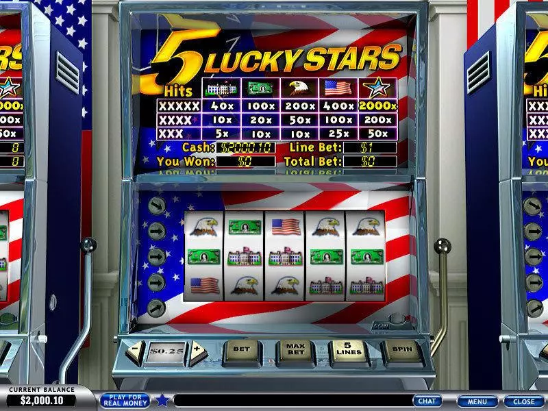 5 Lucky Stars Slots PlayTech 