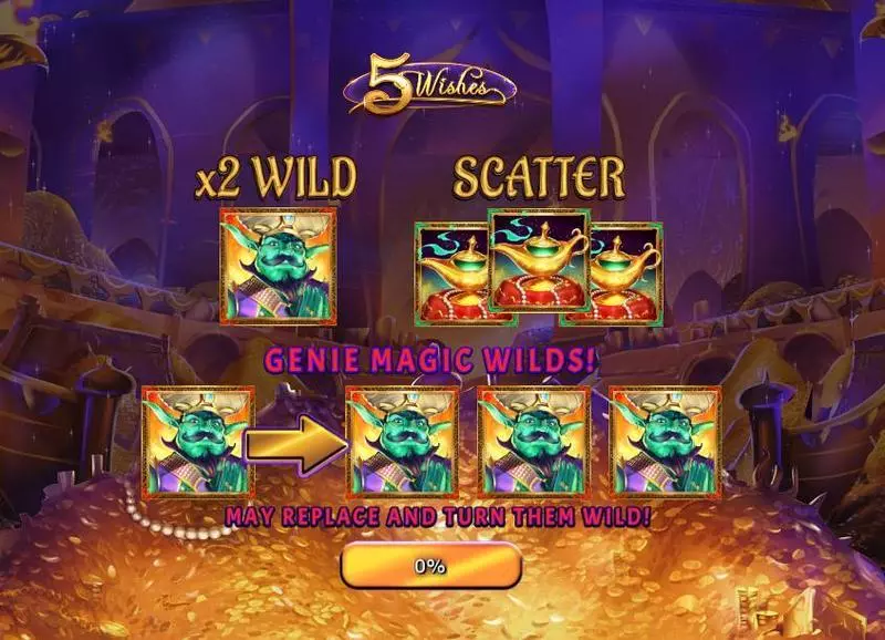 5 Wishes Slots RTG Free Spins