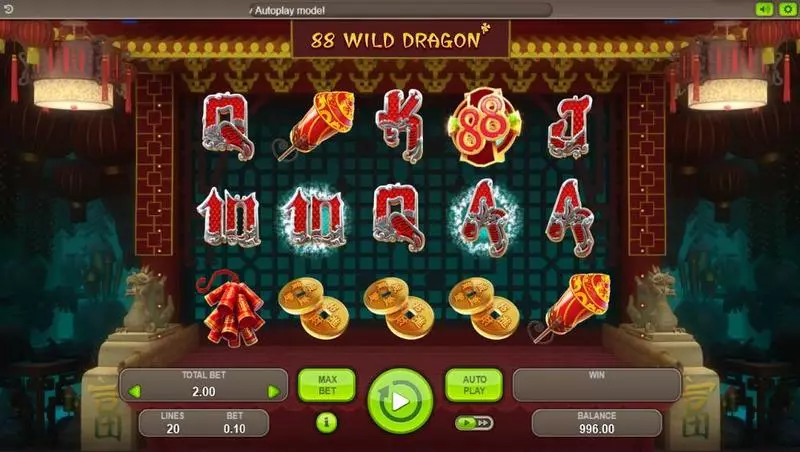 88 Wild Dragons Slots Booongo Free Spins