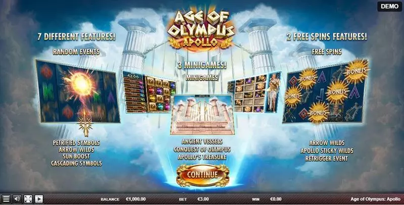 Age of Olympus: Apollo Slots Red Rake Gaming Minigame