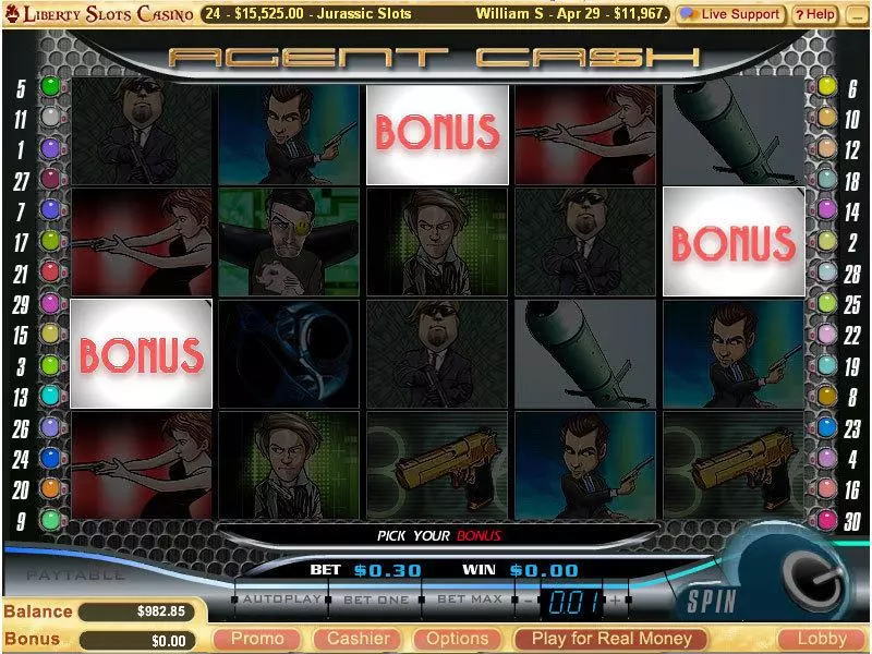 Agent Cash Slots WGS Technology Free Spins