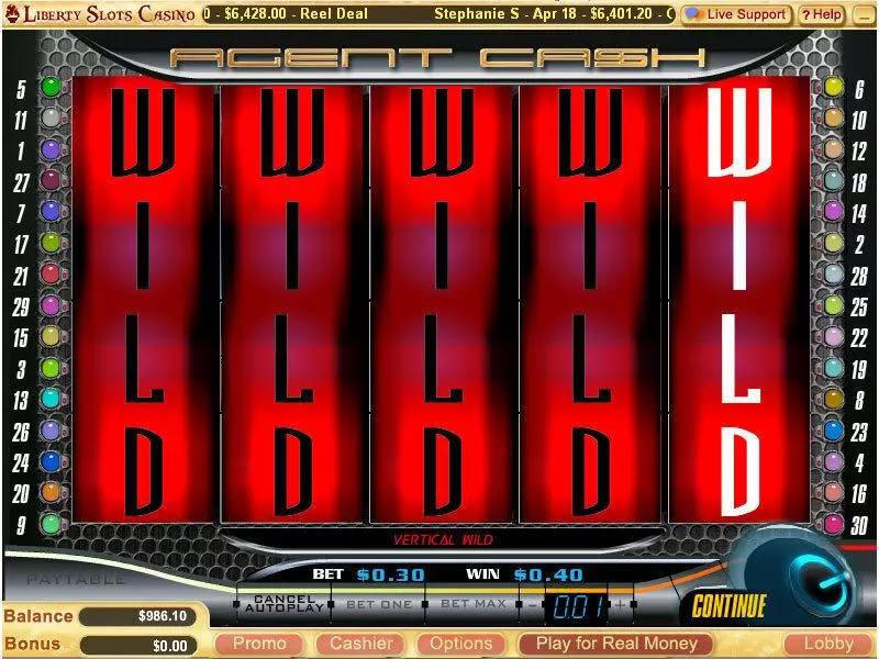Agent Cash Slots WGS Technology Free Spins