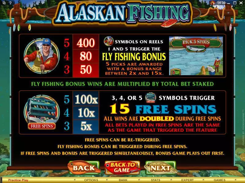 Alaskan Fishing Slots Microgaming Free Spins