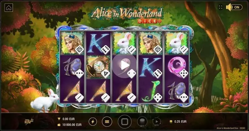 Alice in Wonderland Dice Slots BF Games Free Spins