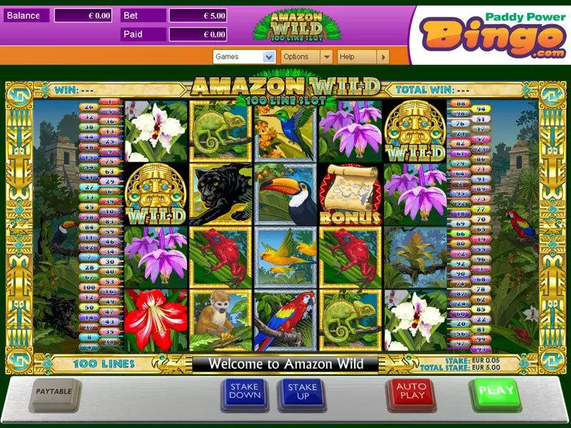 Amazon Wild Slots Amaya Second Screen Game