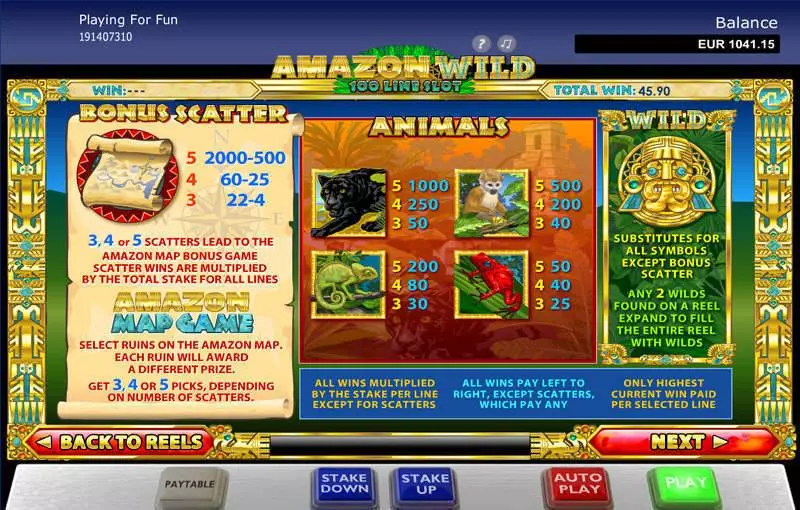 Amazon Wild Slots IN DOUBT Second Screen Game