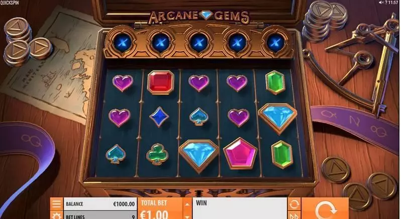 Arcane Gems Slots Quickspin Multipliers