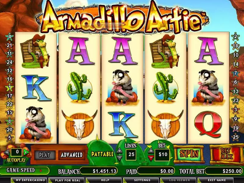Armadillo Artie Slots Amaya Free Spins