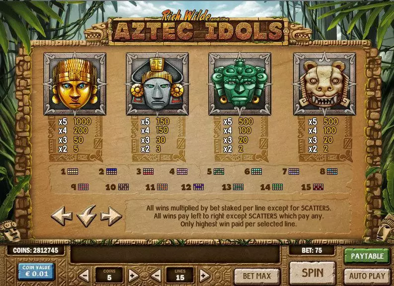 Aztec Idols Slots Play'n GO On Reel Game