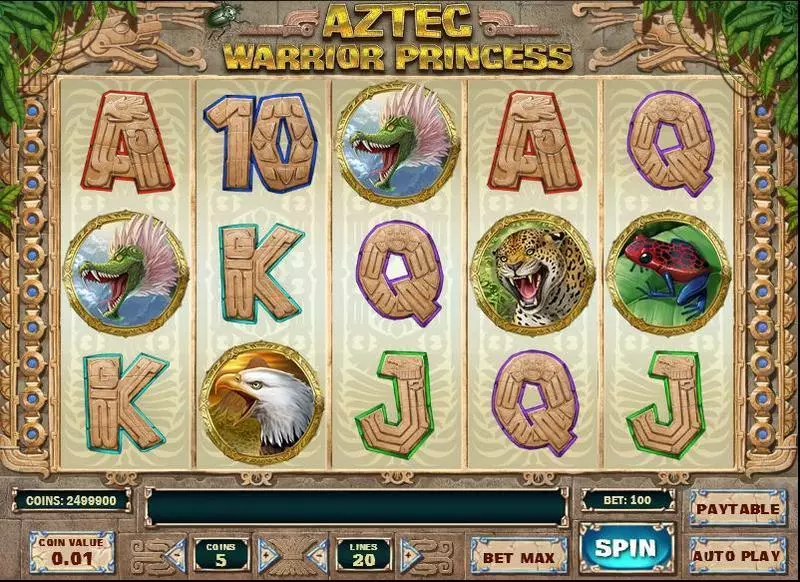 Aztec Warrior Princess Slots Play'n GO Free Spins