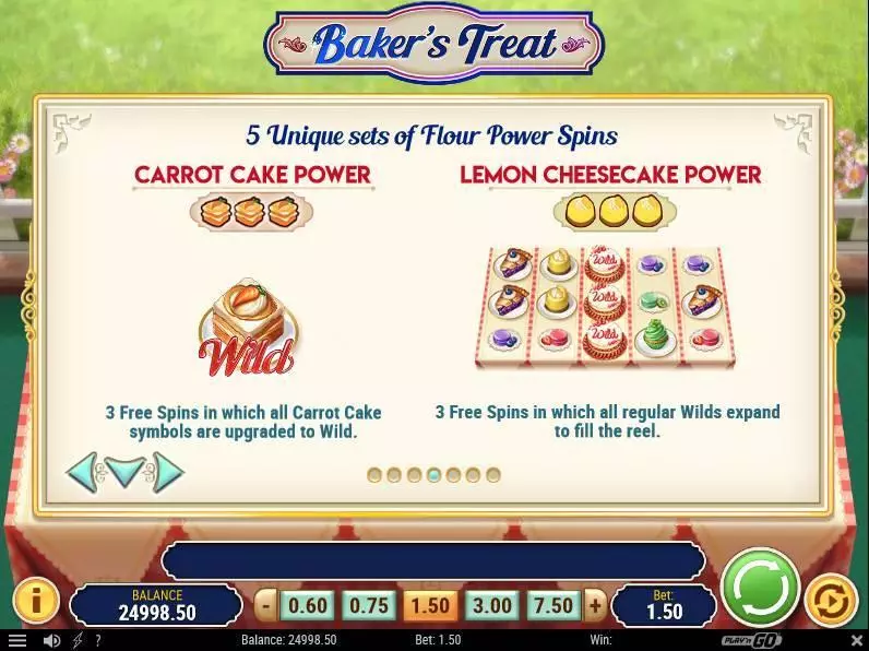 Baker's Treat Slots Play'n GO Free Spins