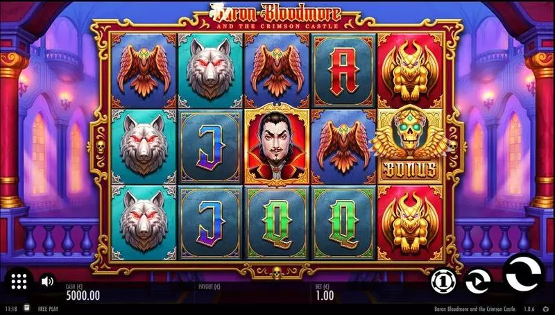 Baron Bloodmore and the Crimson Castle Slots Thunderkick Multipliers