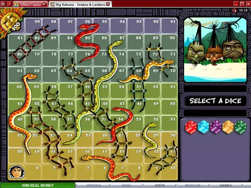 Big Kahuna - Snakes and Ladders Slots Microgaming Free Spins