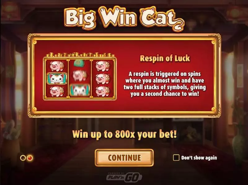 Big Win Cat  Slots Play'n GO Re-Spin
