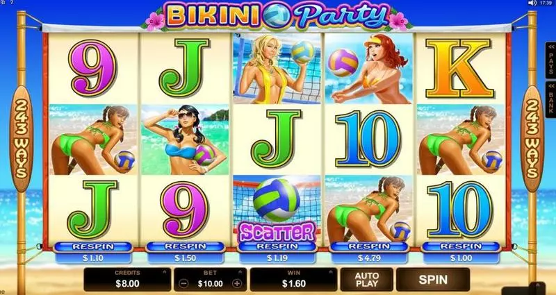 Bikini Party Slots Microgaming Free Spins