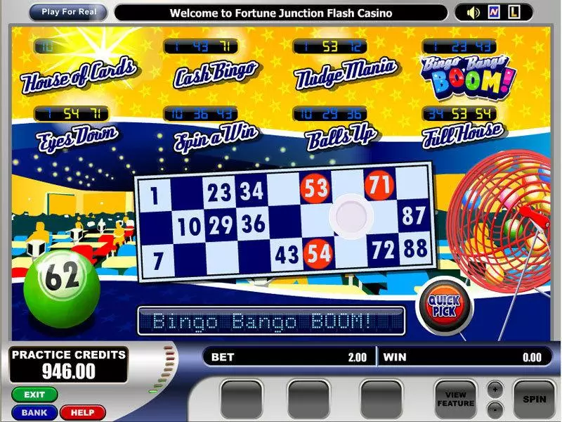Bingo Bango Boom Slots Microgaming Second Screen Game