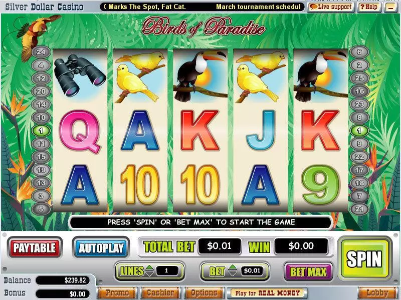 Birds of Paradise Slots WGS Technology Free Spins