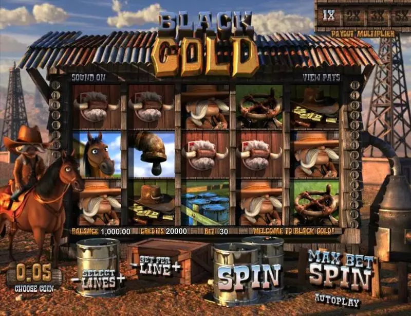 Black Gold Slots BetSoft Free Spins