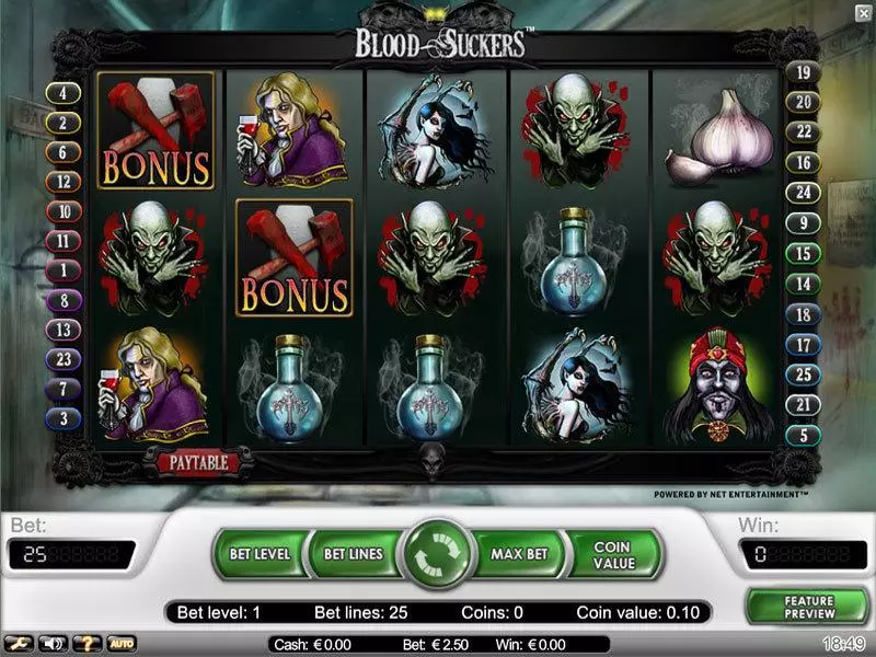Blood Suckers Slots NetEnt Free Spins