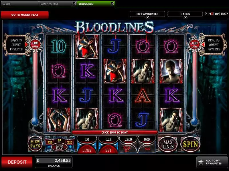 Bloodlines Slots Genesis Free Spins