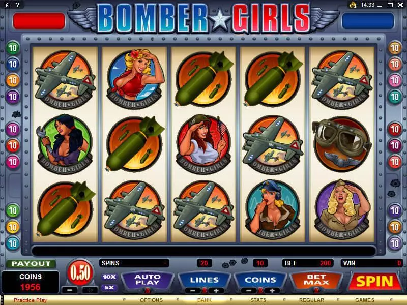 Bomber Girls Slots Microgaming Free Spins