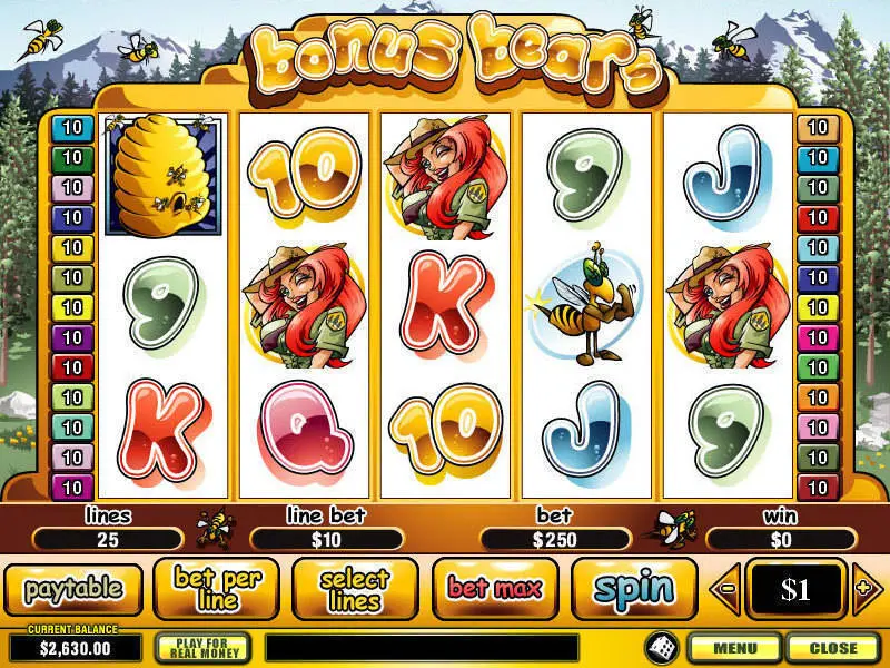 Bonus Bears Slots PlayTech Free SpinsSecond Screen GamePick a Box