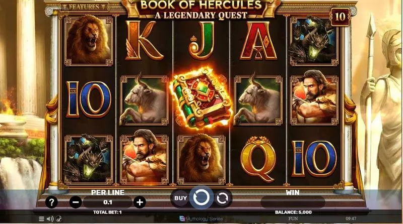 Book Of Hercules Slots Spinomenal Free Spins