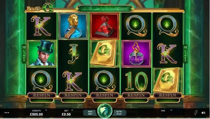 Book of Oz Slots Microgaming Free Spins