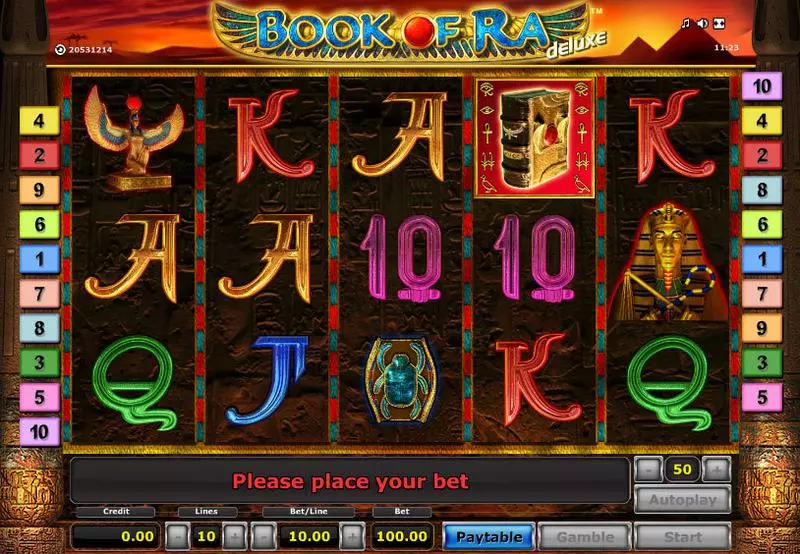 Book of Ra - Deluxe Slots Novomatic Free Spins