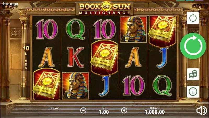 Book of Sun: Multichance Slots Booongo Free Spins