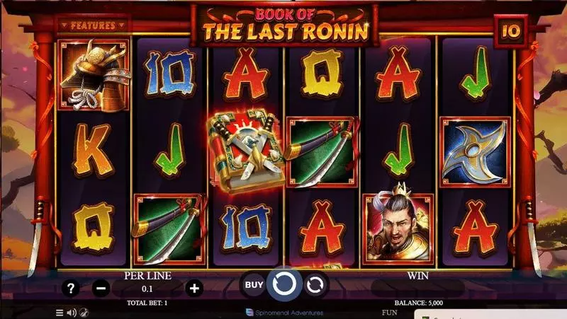 Book Of The Last Ronin Slots Spinomenal Free Spins