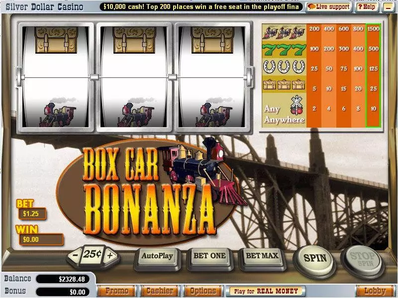 Box Car Bonanza Slots Vegas Technology 