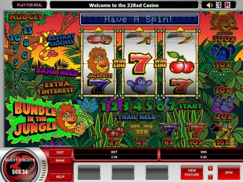 Bundle in the Jungle Slots Microgaming Second Screen Game