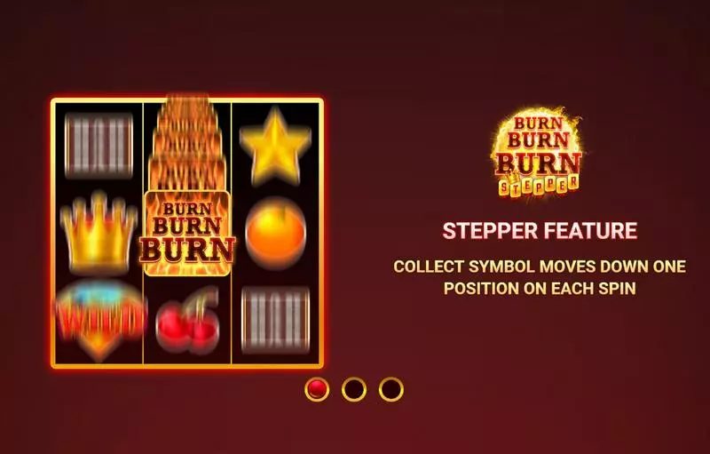 Burn Burn Burn Stepper Slots Wizard Games Collect CoinFree SpinsHold and Spin