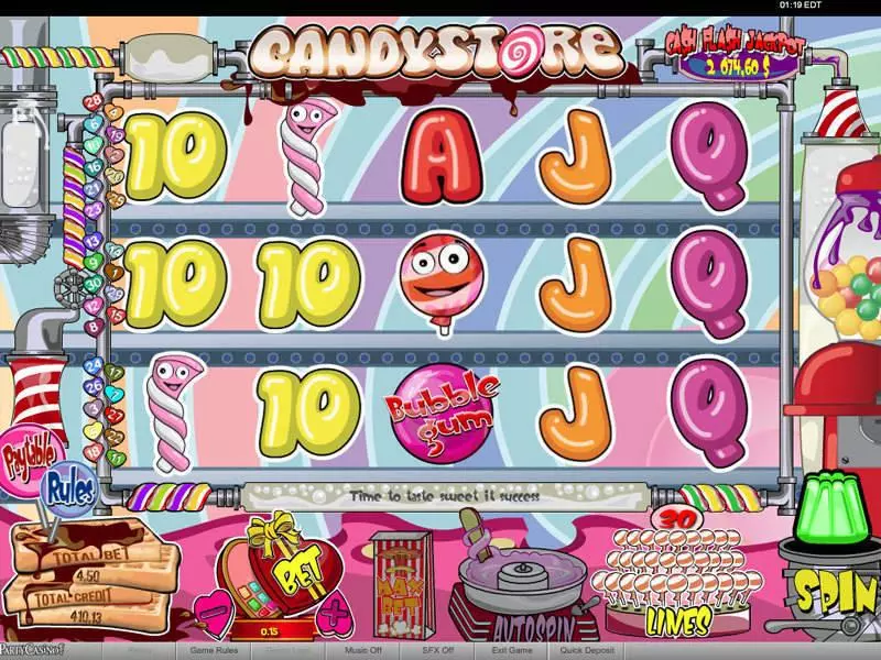 Candy Store Slots bwin.party Free Spins