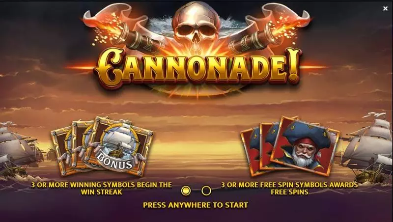 Cannonade! Slots Yggdrasil Free Spins
