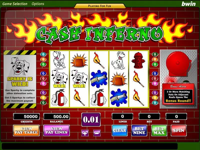 Cash Inferno Slots Amaya Second Screen Game