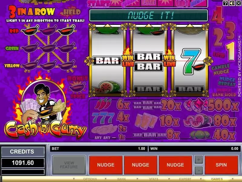 Cash 'n' Curry Slots Microgaming Second Screen Game
