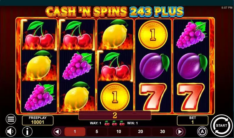Cash'n Spins 243 Plus Slots 1Spin4Win Bonus Game
