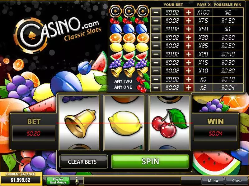Casino.com Classic Slots PlayTech 