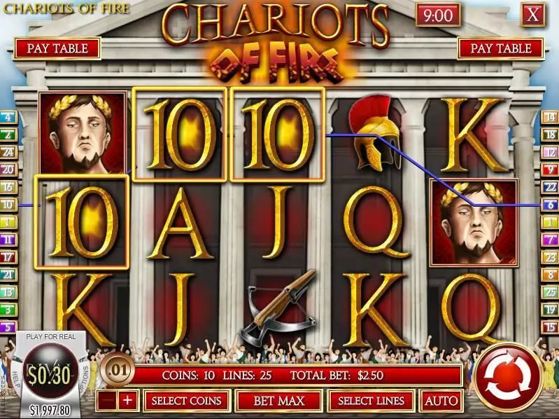 Chariots of Fire Slots Rival Free Spins