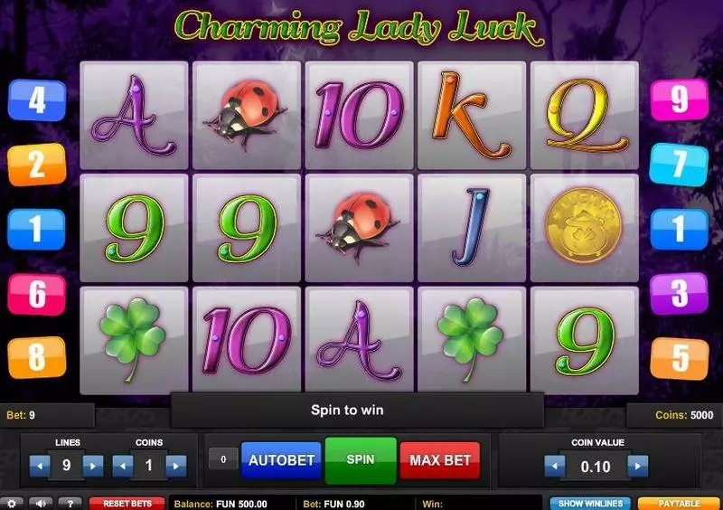 Charming Lady Luck Slots 1x2 Gaming Free Spins
