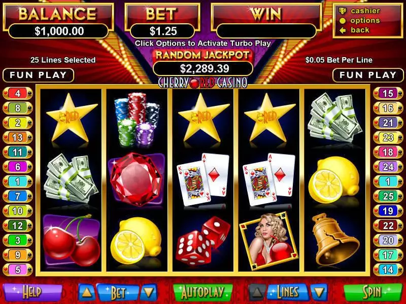 Cherry Red Slots RTG Free Spins